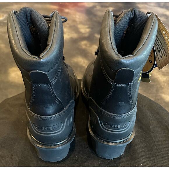 New Chippewa Men's Black Oiled Waterproof Insulated Composition Boot Size 7.5XW - Picture 5 of 9